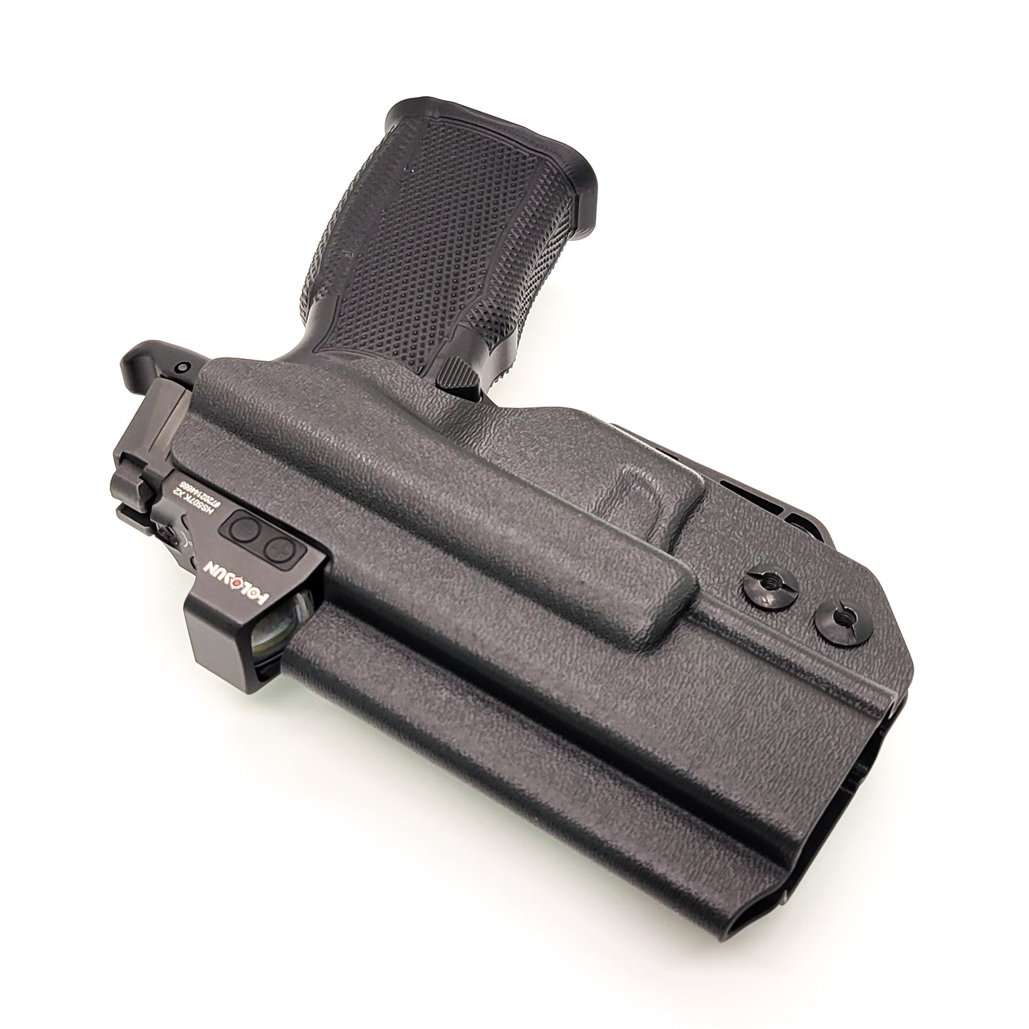 For the best concealed IWB AIWB Inside Waistband Holster designed to fit the Sig Sauer P365-XMACRO, P365XL or P365 slide with the Icarus Precision A.C.E. 365 "X" MACRO or A.C.E. 365 XL EVO Grip Module, shop Four Brothers Holsters. Full sweat guard, Open muzzle for threaded barrels, cut for red dot sights. MACRO X 365