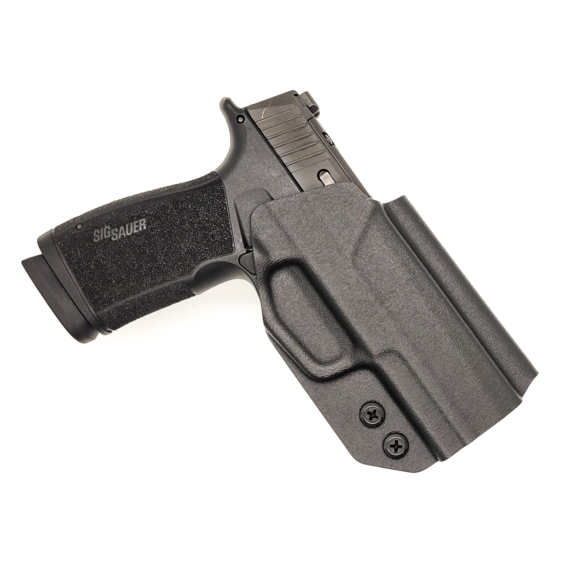 For the best, Outside Waistband OWB Kydex Holster designed to fit the Sig Sauer P365-XMACRO COMP, P365-XMACRO, P365-XMACRO TACOPS, and P365-XMACRO COMP ROMEOZERO ELITE handgun, shop Four Brothers Holsters. Full sweat guard, adjustable retention. Open muzzle for threaded barrels, cleared for red dot sights. Made in USA