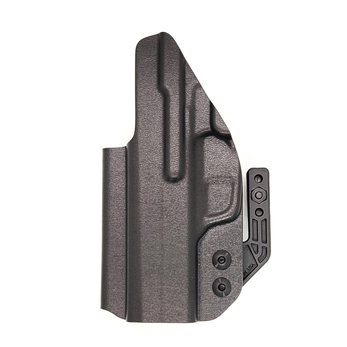 For the 2023 best Inside Waistband IWB AIWB Kydex Holster designed to fit the Sig Sauer P365-XMACRO COMP, P365-XMACRO, P365-XMACRO TACOPS, and P365-XMACRO COMP ROMEOZERO ELITE handgun, shop Four Brothers Holsters.  Full sweat guard, adjustable retention. Open muzzle for threaded barrel and cleared for red dot sights. 