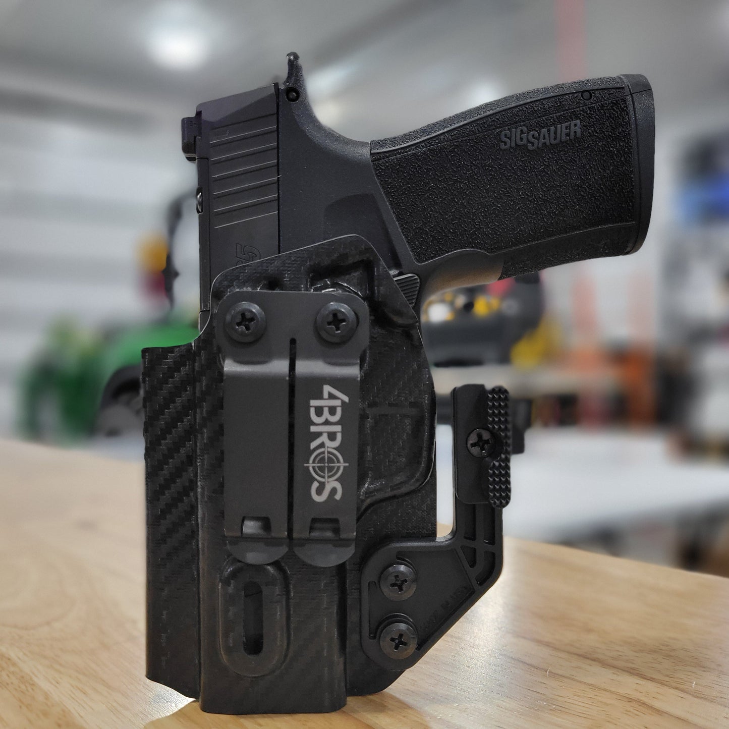 For the 2023 best Inside Waistband IWB AIWB Kydex Holster designed to fit the Sig Sauer P365-XMACRO COMP, P365-XMACRO, P365-XMACRO TACOPS, and P365-XMACRO COMP ROMEOZERO ELITE handgun, shop Four Brothers Holsters.  Full sweat guard, adjustable retention. Open muzzle for threaded barrel and cleared for red dot sights. 