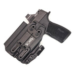 For the best, most comfortable, IWB AIWB Inside Waistband Kydex Holster designed to fit the Sig Sauer P365-XMACRO COMP with Streamlight TLR-7 Sub, shop Four Brothers Holsters.  Full sweat guard, adjustable retention. Made in the USA. Open muzzle for threaded barrels, cleared for red dot sights. X MACRO COMP