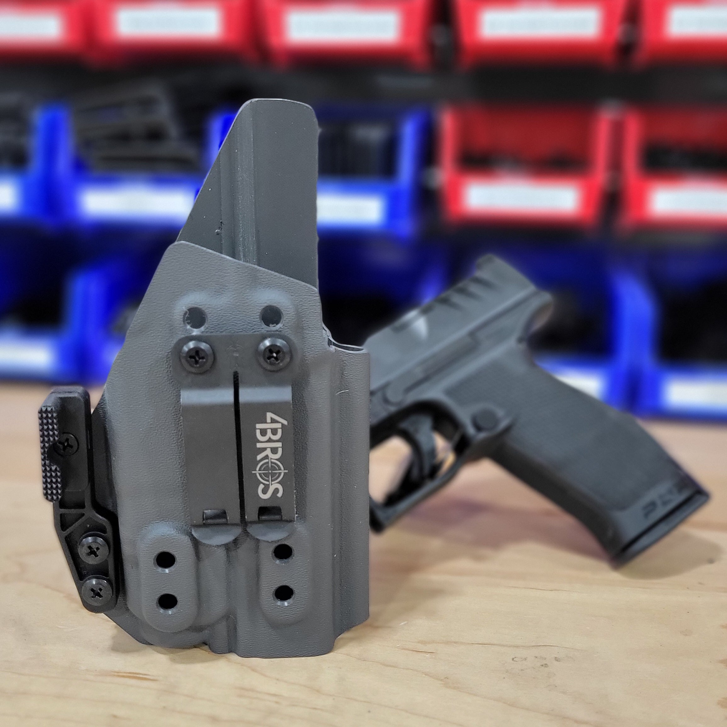 For the best concealed carry Inside Waistband IWB AIWB Holster designed to fit the Walther PDP 4" Full-Size & Compact pistol with Streamlight TLR-7A or TLR-7 on the firearm, shop Four Brothers Holsters. Cut for red dot sight, full sweat guard, adjustable retention & open muzzle for threaded barrels & compensators.
