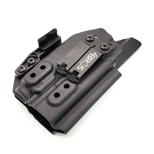 For the best concealed carry Inside Waistband IWB AIWB Holster designed to fit the Walther PDP Compact 4" pistol with Streamlight TLR-7A or TLR-7 on the firearm, shop Four Brothers Holsters. Cut for red dot sight, full sweat guard, adjustable retention & open muzzle for threaded barrels & compensators.