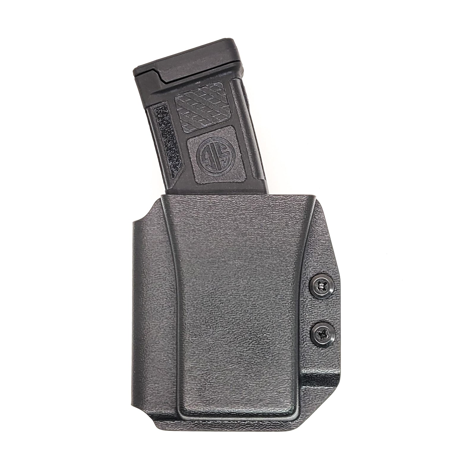For the best OWB Sig Sauer MPX Magazine carrier of 2023, look no further than Four Brothers Inc.! Our MPX magazine holster is the perfect accessory for keeping your extra magazines secure and easily accessible. Keywords: competition, magazine holster, bullets forward, bullets back, range day, everyday carry, firearms.