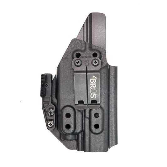 For the best concealed carry Inside Waistband IWB AIWB Holster designed to fit the Walther PDP 4.5" Full-Size pistol with the Streamlight TLR-7A or TLR-7 mounted on the firearm, shop Four Brothers Holsters. Cut for red dot sight, full sweat guard, adjustable retention & open muzzle for threaded barrels & compensators. 