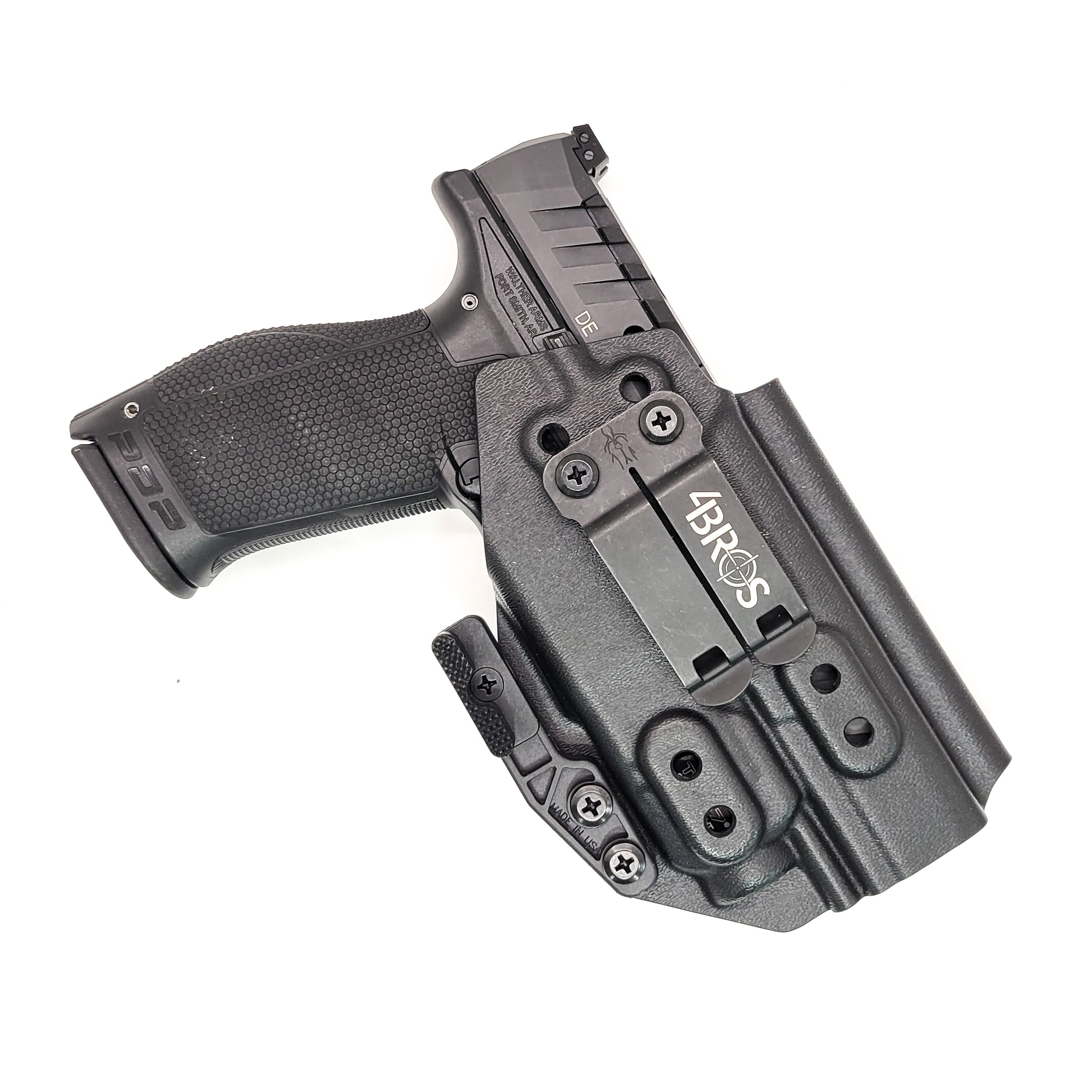 For the best concealed carry Inside Waistband IWB AIWB Holster designed to fit the Walther PDP Pro SD Compact 4" pistol and Streamlight TLR-7A or TLR-7 mounted on the firearm, shop Four Brothers Holsters. Cut for red dot sight, full sweat guard, adjustable retention & open muzzle for threaded barrels & compensators. 