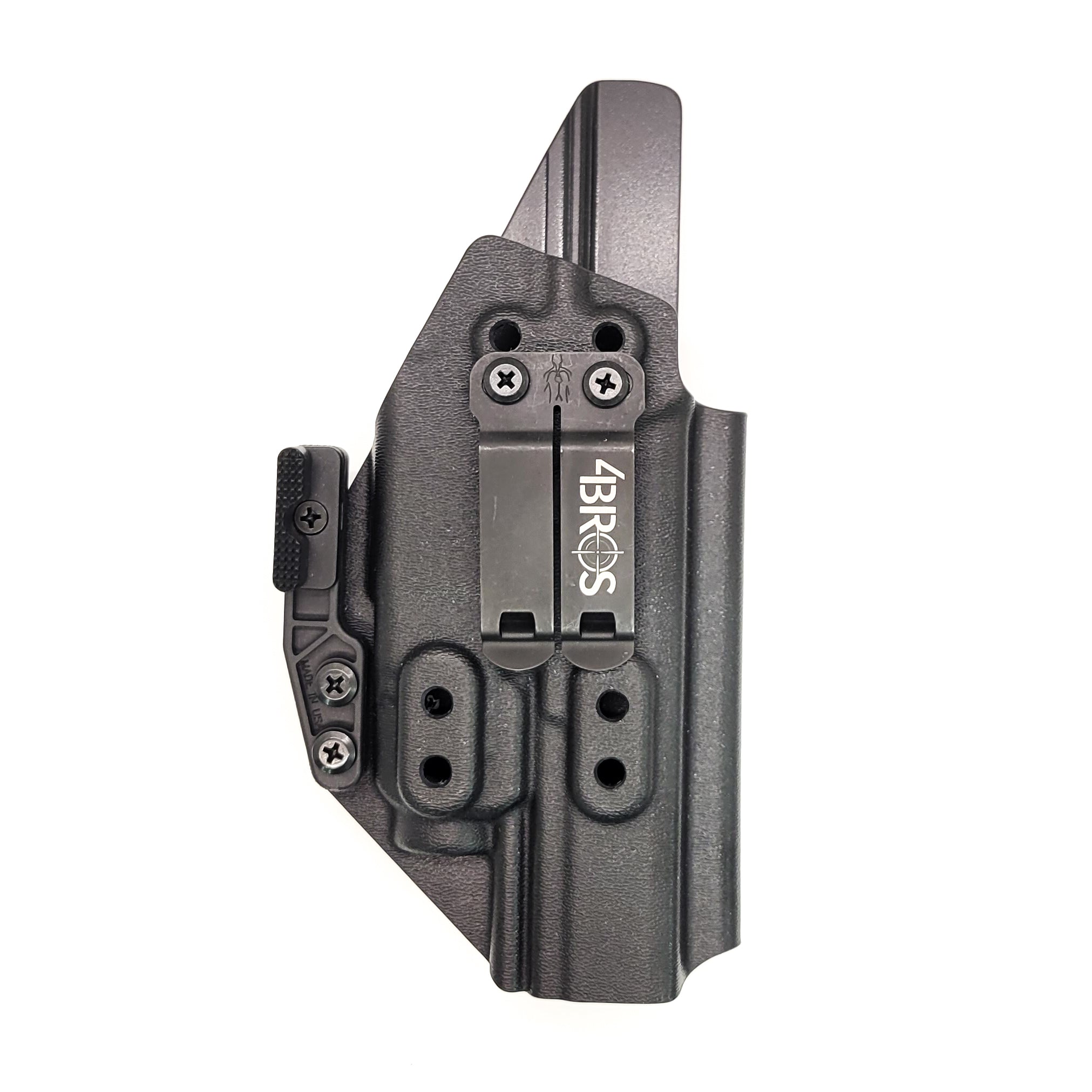 For the best concealed carry Inside Waistband IWB AIWB Holster designed to fit the Walther PDP Pro SD 4.6" pistol with Streamlight TLR-7A or TLR-7 on the firearm, shop Four Brothers Holsters. Cut for red dot sight, full sweat guard, adjustable retention & open muzzle for threaded barrels & compensators. TLR7 ProSD