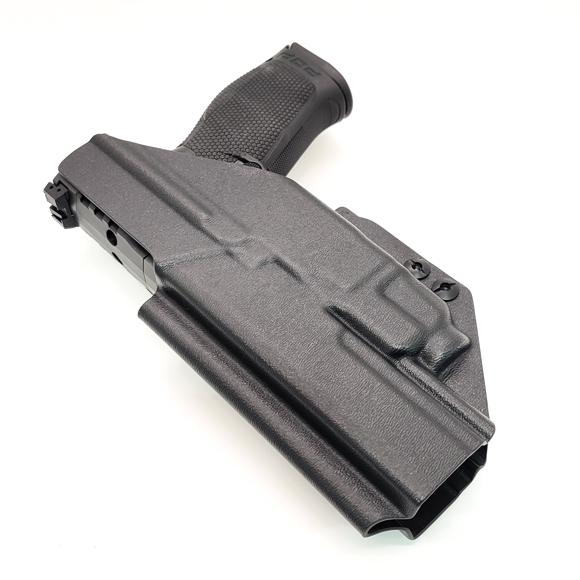 For the best concealed carry Inside Waistband IWB AIWB Holster designed to fit the Walther PDP 5" Full-Size & Compact pistol with Streamlight TLR-7A or TLR-7 on the firearm, shop Four Brothers Holsters. Cut for red dot sight, full sweat guard, adjustable retention & open muzzle for threaded barrels & compensators.