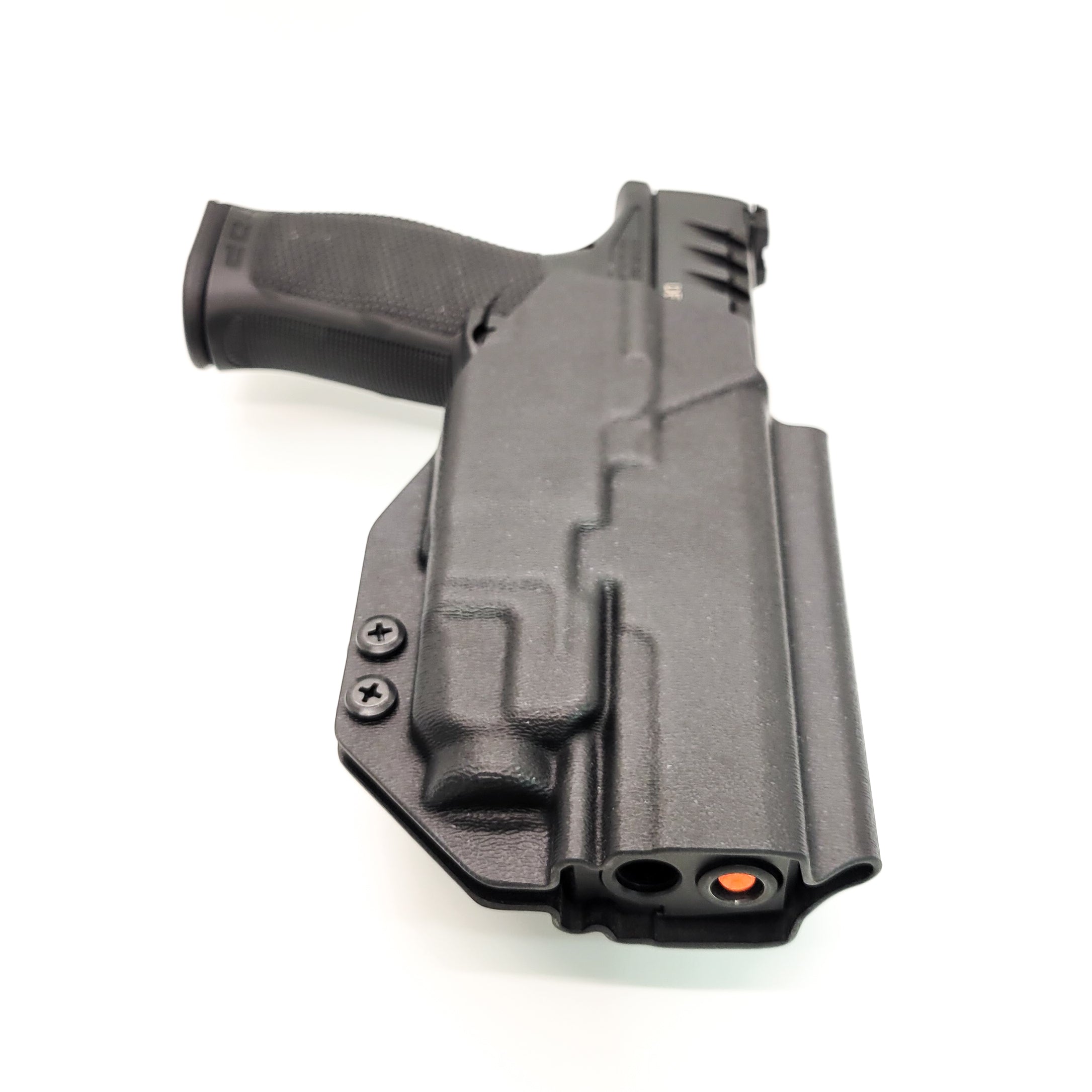 For the best Outside Waistband Taco Style Holster designed to fit the Walther PDP Pro SD Compact 4" pistol with the Streamlight TLR-7A or TLR-7 mounted on the firearm, shop Four Brothers Holsters. Cut for red dot sight, full sweat guard, adjustable retention & open muzzle for threaded barrels & compensators. 