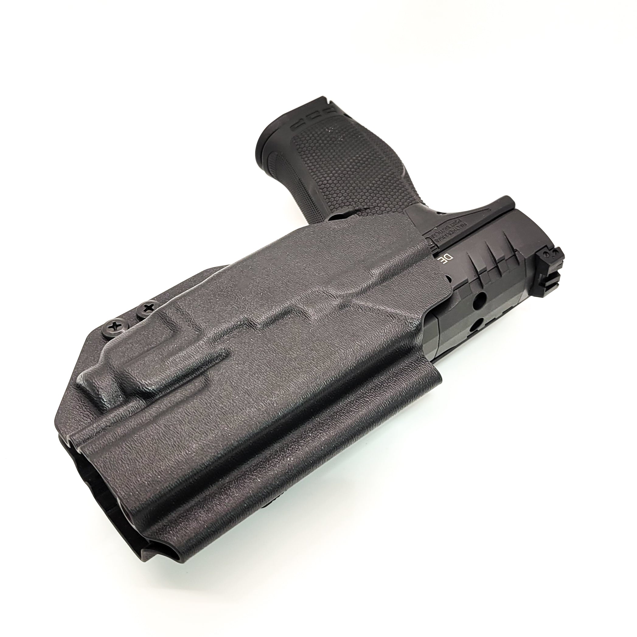 For the best Outside Waistband Taco Style Holster designed to fit the Walther PDP 4.5" Full-Size pistol with the Streamlight TLR-7A or TLR-7 mounted on the firearm, shop Four Brothers Holsters. Cut for red dot sight, full sweat guard, adjustable retention & open muzzle for threaded barrels & compensators.