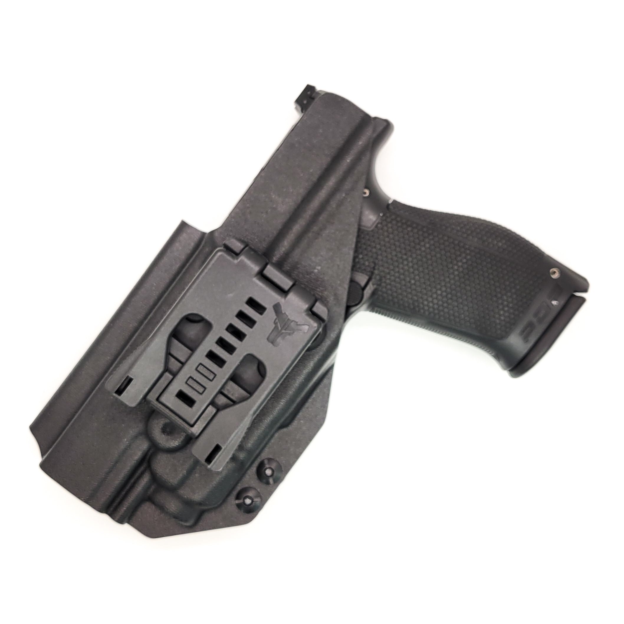 For the best Outside Waistband Taco Style Holster designed to fit the Walther PDP 4.5" Full-Size pistol with the Streamlight TLR-7A or TLR-7 mounted on the firearm, shop Four Brothers Holsters. Cut for red dot sight, full sweat guard, adjustable retention & open muzzle for threaded barrels & compensators.