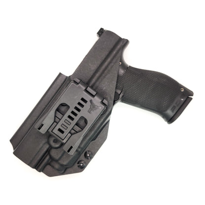 For the best Outside Waistband Taco Style Holster designed to fit the Walther PDP Pro SD 4.6" pistol with the Streamlight TLR-7A or TLR-7 mounted on the firearm, shop Four Brothers Holsters. Cut for red dot sight, full sweat guard, adjustable retention & open muzzle for threaded barrels & compensators. 