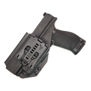 For the best Outside Waistband Taco Style Holster designed to fit the Walther PDP Pro SD Compact 4.6" pistol with a 4" slide and 4.6" threaded barrel with the Streamlight TLR-7A or TLR-7 mounted on the firearm, shop Four Brothers Holsters. Cut for red dot sight, full sweat guard, adjustable retention & open muzzle.