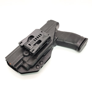 For the best Outside Waistband Taco Style Holster designed to fit the Walther PDP Pro SD Compact 4.6" pistol with a 4" slide and 4.6" threaded barrel with the Streamlight TLR-7A or TLR-7 mounted on the firearm, shop Four Brothers Holsters. Cut for red dot sight, full sweat guard, adjustable retention & open muzzle.