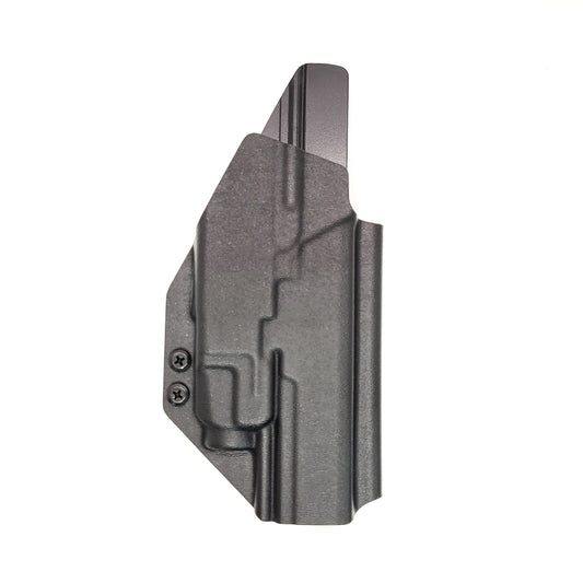 For the best Outside Waistband Taco Style Holster designed to fit the Walther PDP 5" Full-Size pistol with the Streamlight TLR-7A or TLR-7 mounted on the firearm, shop Four Brothers Holsters. Cut for red dot sight, full sweat guard, adjustable retention & open muzzle for threaded barrels & compensators. 