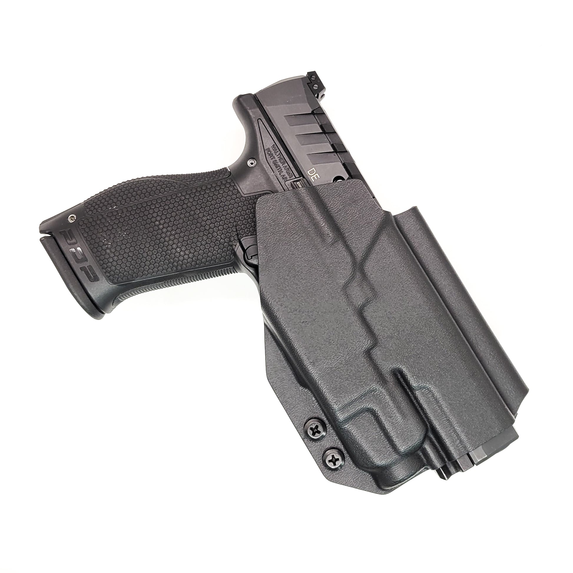 For the best Outside Waistband Taco Style Holster designed to fit the Walther PDP Compact 4" pistol with the Streamlight TLR-7A or TLR-7 mounted on the firearm, shop Four Brothers Holsters. Cut for red dot sight, full sweat guard, adjustable retention & open muzzle for threaded barrels & compensators. 