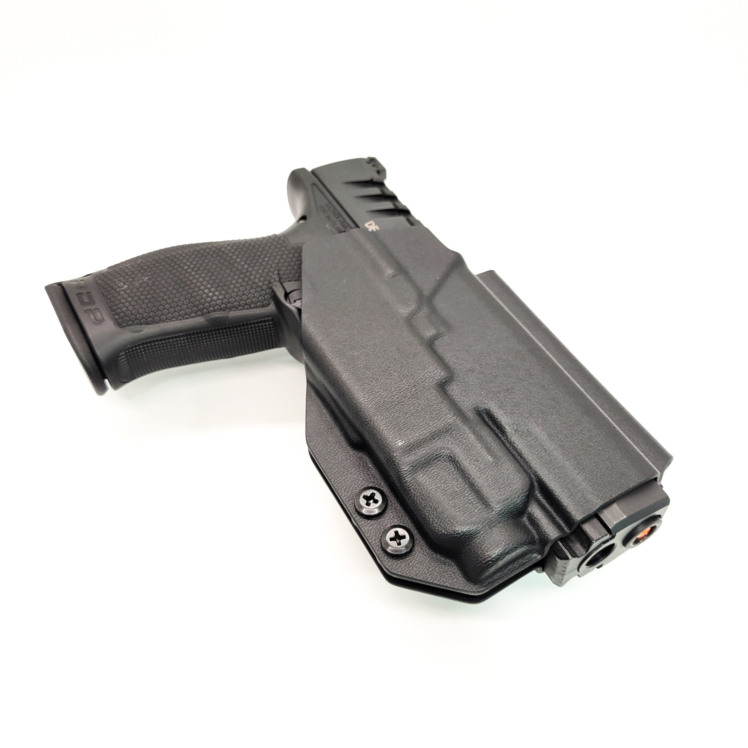 For the best Outside Waistband Taco Style Holster designed to fit the Walther PDP Compact 4" pistol with the Streamlight TLR-7A or TLR-7 mounted on the firearm, shop Four Brothers Holsters. Cut for red dot sight, full sweat guard, adjustable retention & open muzzle for threaded barrels & compensators. 