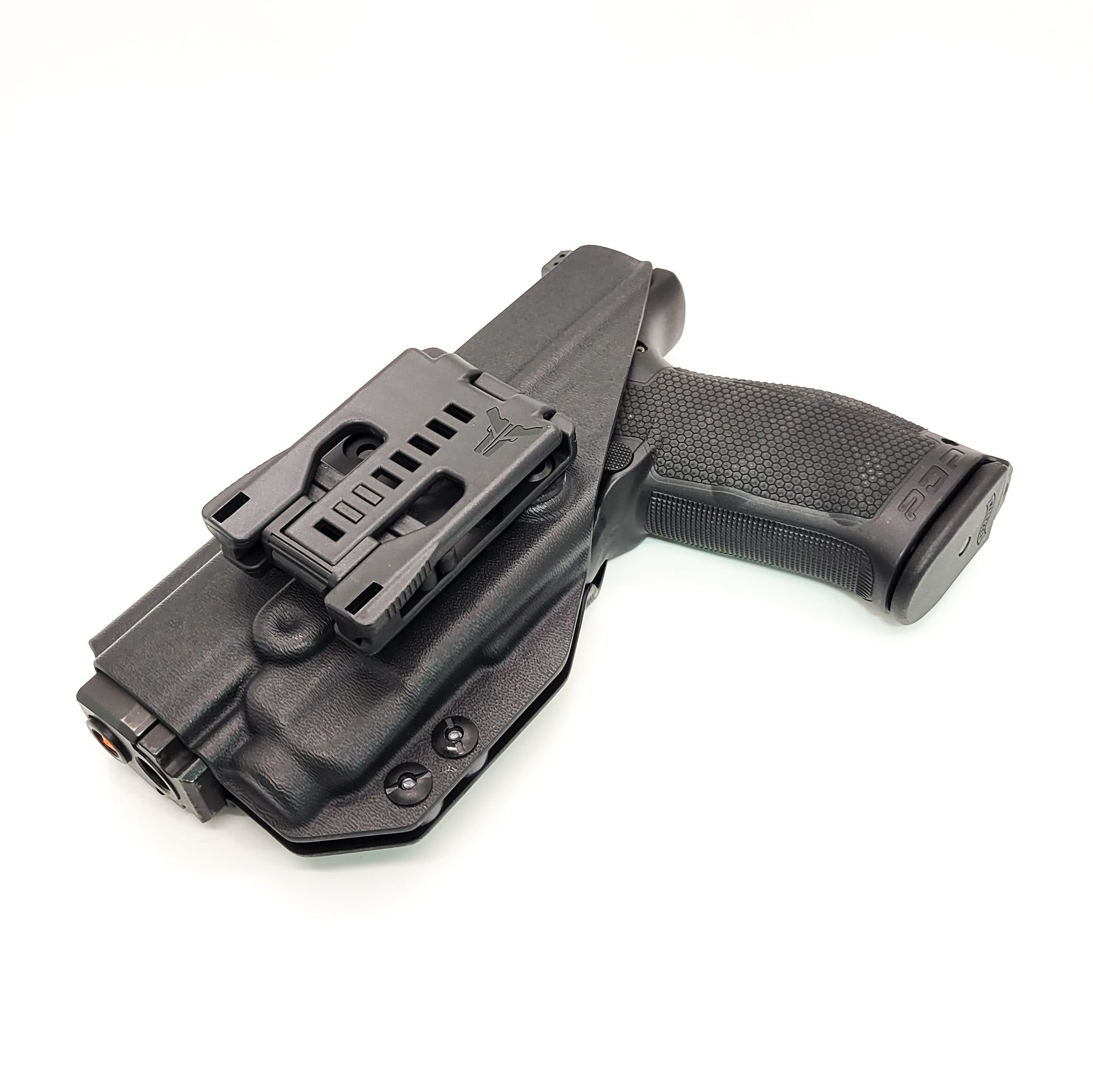 For the best Outside Waistband Taco Style Holster designed to fit the Walther PDP Compact 4" pistol with the Streamlight TLR-7A or TLR-7 mounted on the firearm, shop Four Brothers Holsters. Cut for red dot sight, full sweat guard, adjustable retention & open muzzle for threaded barrels & compensators. 