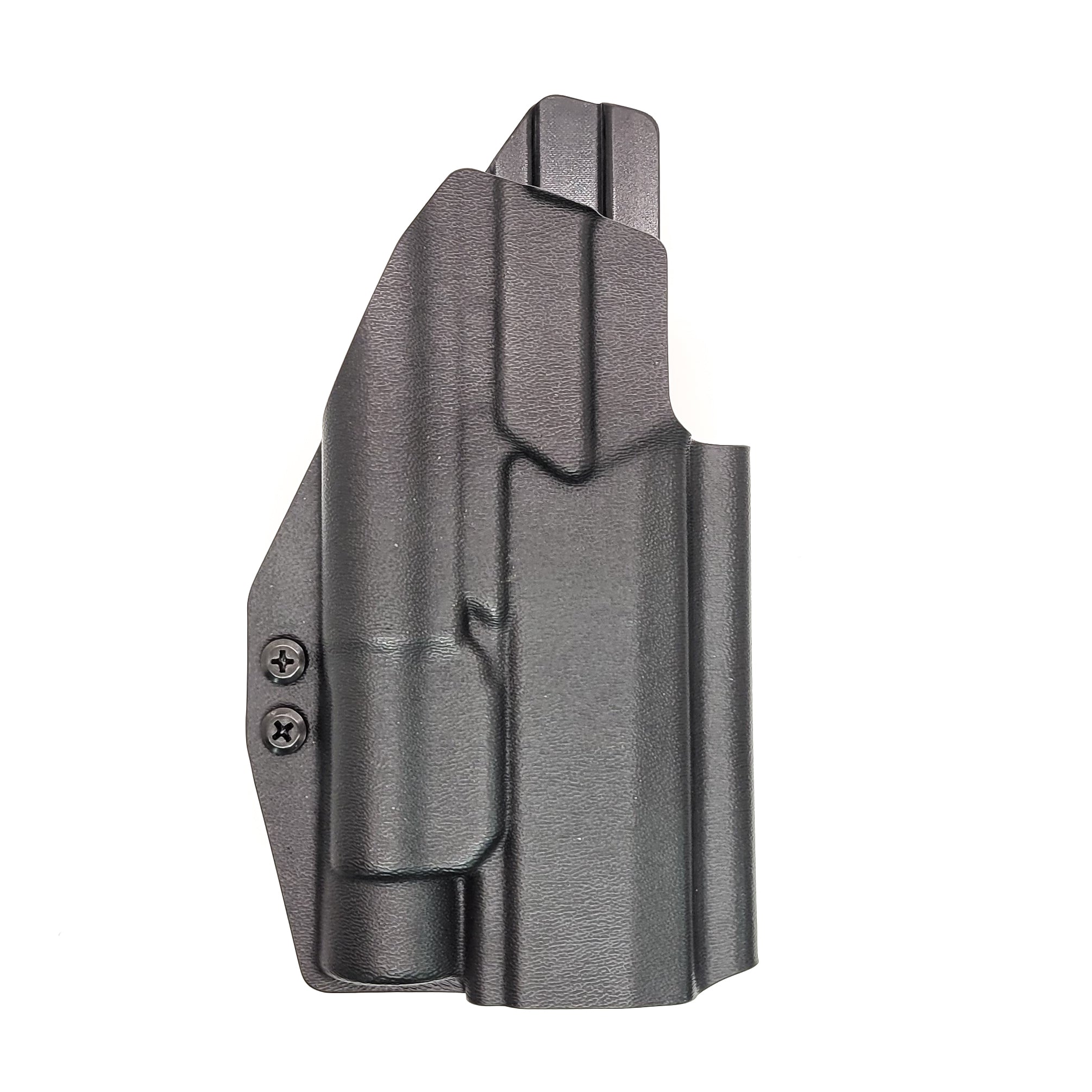 For the best OWB Outside Waistband Holster designed to fit the Sig Sauer P320 AXG & AXG Pro pistols with the Streamlight TLR-1 or TLR-1 HL light, look no further than Four Brothers. This holster will hold the Full Size, Carry, M18, M17, X-Five, and X-Five Legion with a TLR-1HL light. Open Muzzle Adjustable Retention