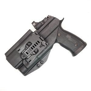 For the best, Outside Waistband Kydex Holster designed to fit the P320 AXG and AXG Pro with Streamlight TLR-1 or TLR-1HL weapon-mounted light and Align Tactical Thumb Rest Takedown Lever, shop Four Brothers Holsters.  The holster will accommodate the M17, M18, Carry, Compact, and X-Five models. Made in the USA TLR1HL 