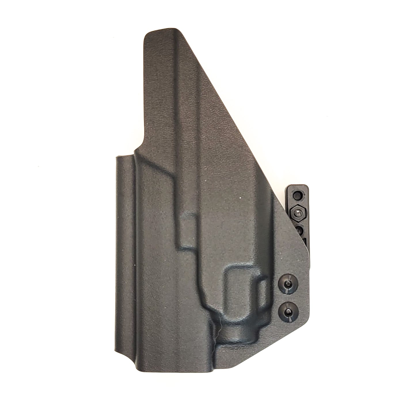 For the best, IWB AIWB Inside Waistband Kydex Holster designed to fit the Springfield Hellcat Mico Compact or Hellcat RDP pistol with Streamlight TLR-8 Sub, shop Four Brothers Holsters.  Full sweat guard, adjustable retention, open muzzle for threaded barrels cleared and for red dot sights. Made in the USA. 