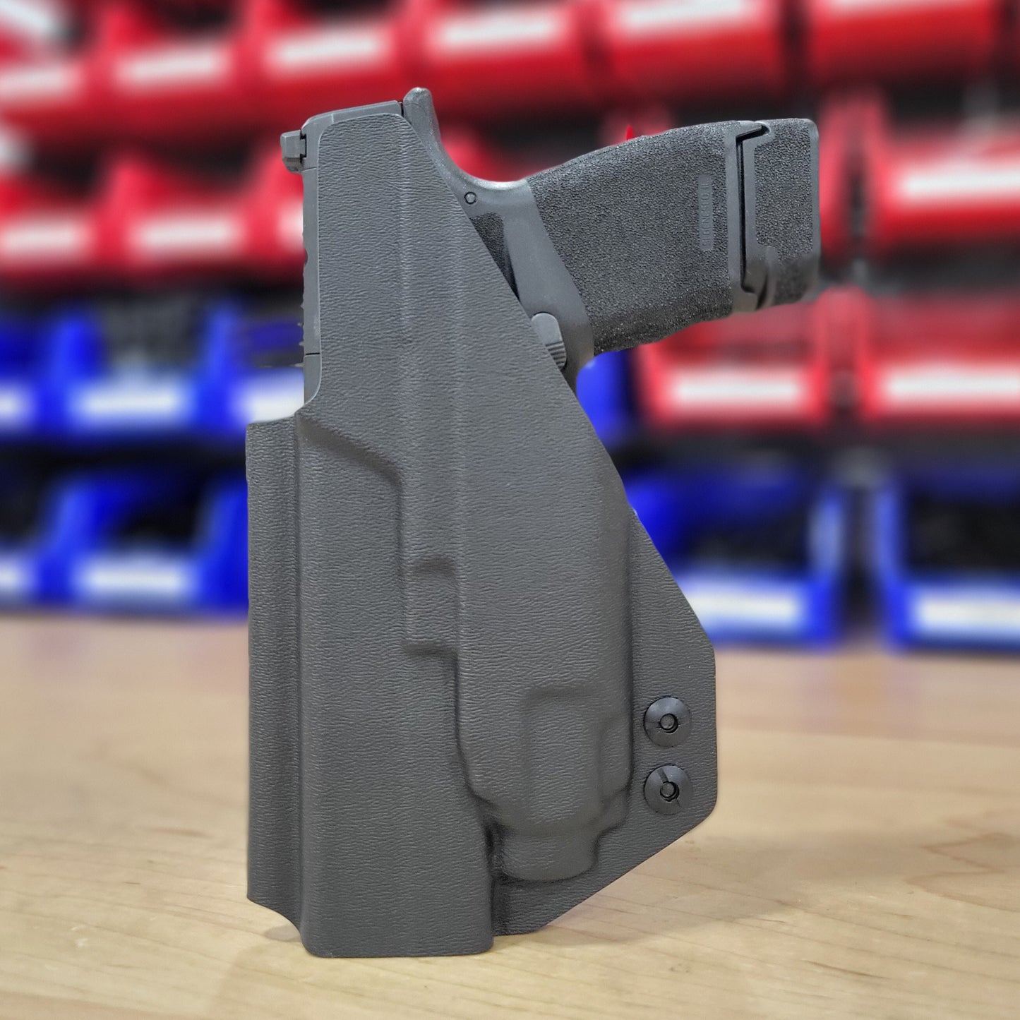 For the best, IWB AIWB Inside Waistband Kydex Holster designed to fit the Springfield Hellcat Mico Compact or Hellcat RDP pistol with Streamlight TLR-8 Sub, shop Four Brothers Holsters.  Full sweat guard, adjustable retention, open muzzle for threaded barrels cleared and for red dot sights. Made in the USA. 