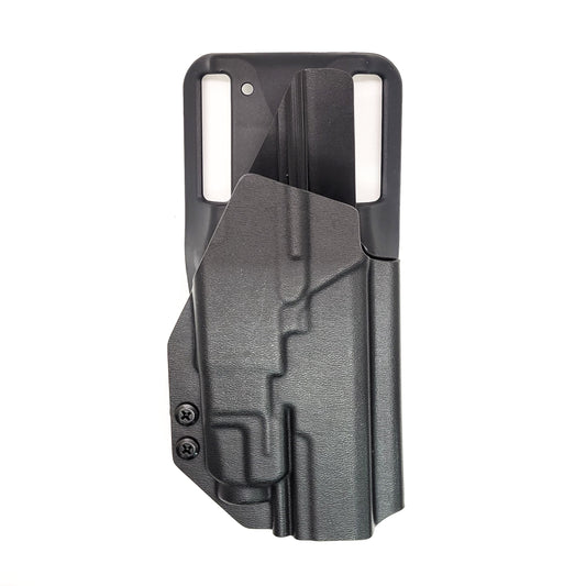 For the best outside waistband OWB Kydex duty or competition style holster designed to fit the Walther PDP 4.5" Full-Size pistol with the Streamlight TLR-7A or TLR-7 mounted on the firearm, shop Four Brothers Holsters. Cut for red dot sights, adjustable retention, and open muzzle for threaded barrel or compensator