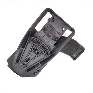 For the best outside waistband OWB Kydex duty or competition style holster designed to fit the Walther PDP 4.5" Full-Size pistol with the Streamlight TLR-7A or TLR-7 mounted on the firearm, shop Four Brothers Holsters. Cut for red dot sights, adjustable retention, and open muzzle for threaded barrel or compensator