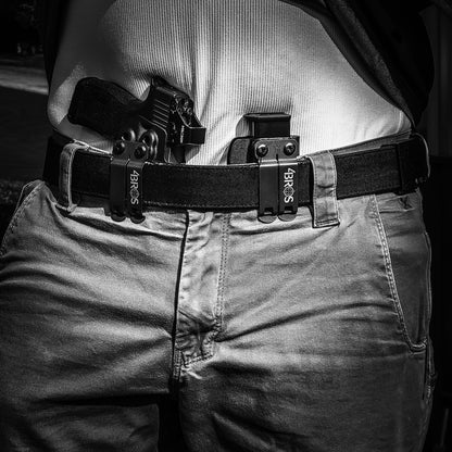 For the best IWB, AIWB, Appendix Inside Waistband Holster and Magazine Carrier combination package of 2023 designed to fit the  Sig Sauer P365-XMACRO, P365-XMACRO COMP, P365-XMACRO TACOPS, and P365-XMACRO COMP ROMEOZERO ELITE. shop Four Brothers Holsters. In stock, short lead time, ships next business day.