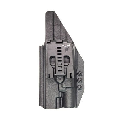 For the best, OWB Outside Waistband Taco Style Holster designed to fit the Glock 34, 17, or 19 Gen 5 pistol with the Surefire X300U A or B X300U-A or X300U-B weapon-mounted light, shop Four Brothers Holsters. Adjustable retention, high sweat guard, profiled for red dot sights. Made in the USA. 