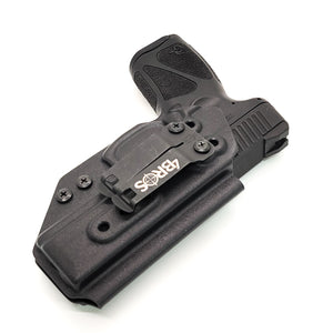 For the best, most comfortable,  IWB AIWB Kydex holster designed to fit the Taurus G3 pistol, shop Four Brothers Holsters. Made from high-quality kydex with adjustable retention and smooth edges for comfort. Proudly manufactured in the USA. Left and Right hand models are available with short lead times.