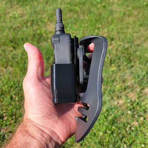 For the best, (and cheapest) Sit Means Sit Remote Collar Carrier, shop Four Brothers Holsters. Our 3D-printed Sit Means Sit remote carrier is a simple, low-cost option for dog trainers and dog lovers to carry their remote while working with their canine. The carrier is printed to allow easy access to all buttons.