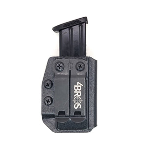 For the best, highest quality, most comfortable Inside Waistband IWB AIWB magazine carrier, holster, or pouch for the Springfield Armory Echelon Magazines, shop Four Brothers Holsters. Adjustable cant and adjustable ride height, bullets forward or back. 4BROS, Made in the USA