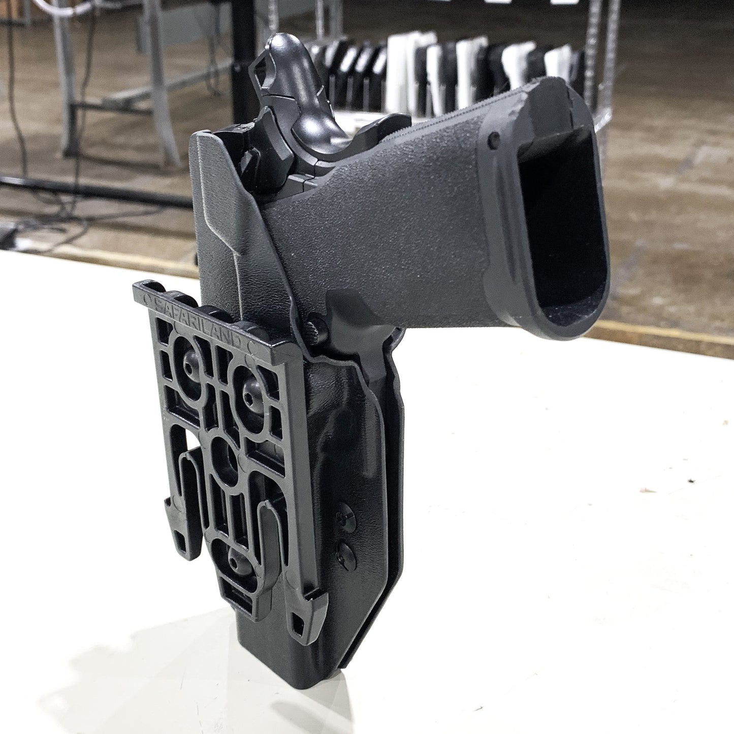 For the best Outside Waistband kydex Holster designed to fit the Springfield Armory 1911 DS Prodigy 5" & 4.25" with or without a red dot sight mounted to the pistol, shop to Four Brothers Holsters. Full sweat guard, adjustable retention, minimal material, & smooth for reduced printing. Proudly made in the USA