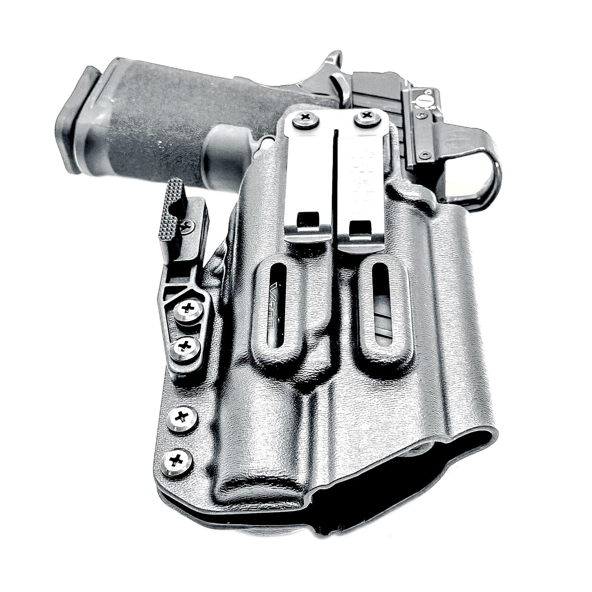 For the best IWB Kydex Inside Waistband Holster for the Springfield Armory Prodigy 4.25" & Surefire X300 with adjustable retention, shop 4 Bros Holsters.