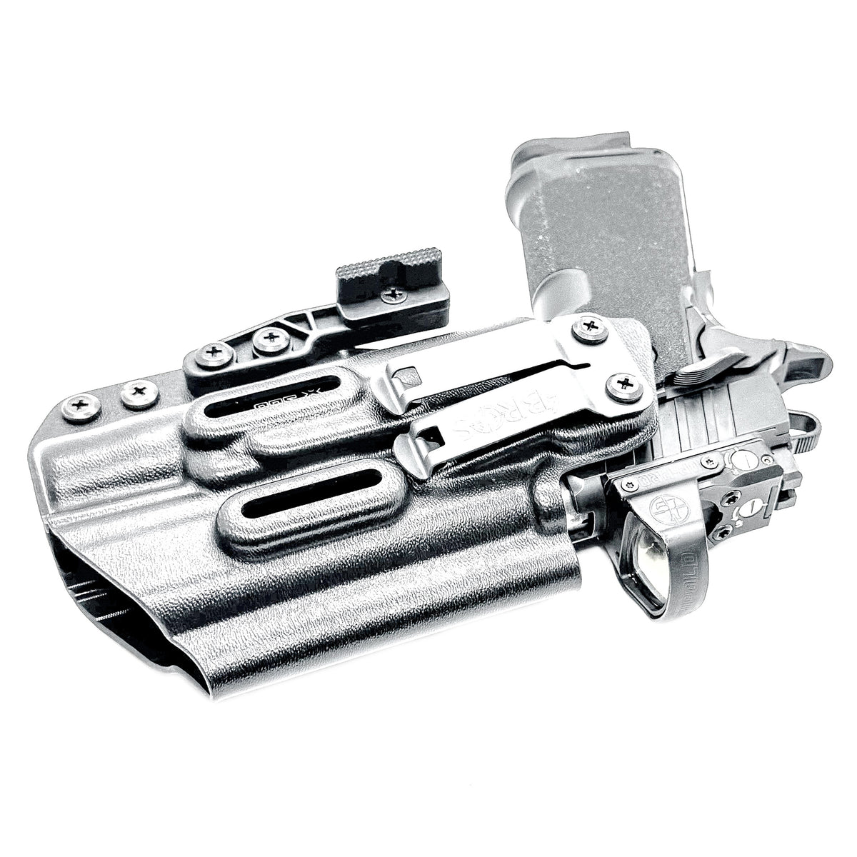 For the best IWB Kydex Inside Waistband Holster for the Springfield Armory Prodigy 4.25" & Surefire X300 with adjustable retention, shop 4 Bros Holsters.