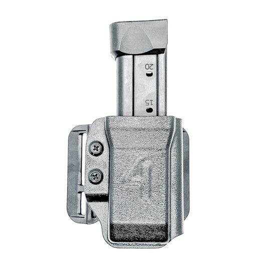 For the Best OWB Outside Waistband Kydex Magazine Pouch designed to fit the Springfield Armory Prodigy Magazine, shop Four Brothers Holsters. Made in the USA.
