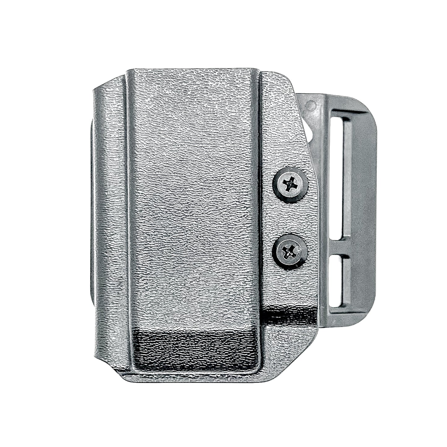 For the best, most comfortable, and rugged Kydex OWB Outside Waistband magazine carrier, holster, or pouch for Rost Martin 9mm shop Four Brothers Holsters.
