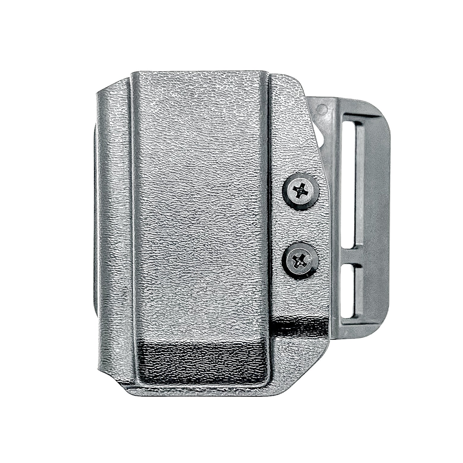 For the best, most comfortable, and rugged Kydex OWB Outside Waistband magazine carrier, holster, or pouch for Rost Martin 9mm shop Four Brothers Holsters.
