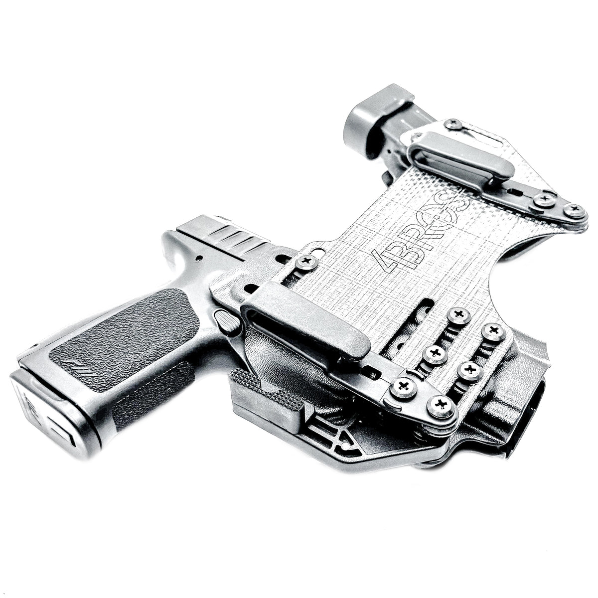 Rost Martin appendix sidecar style IWB holster with adjustable mag carrier. Inside Waistband design for comfort, concealment, and secure retention.