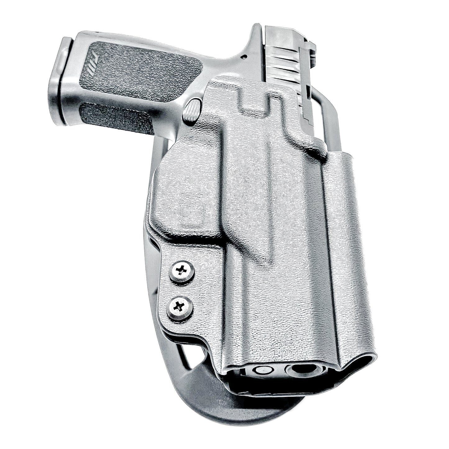 Precision-fit OWB outside the waistband duty & competition holster for the Rost Martin RM1C from Four Brothers. Durable, secure, and made in the USA.