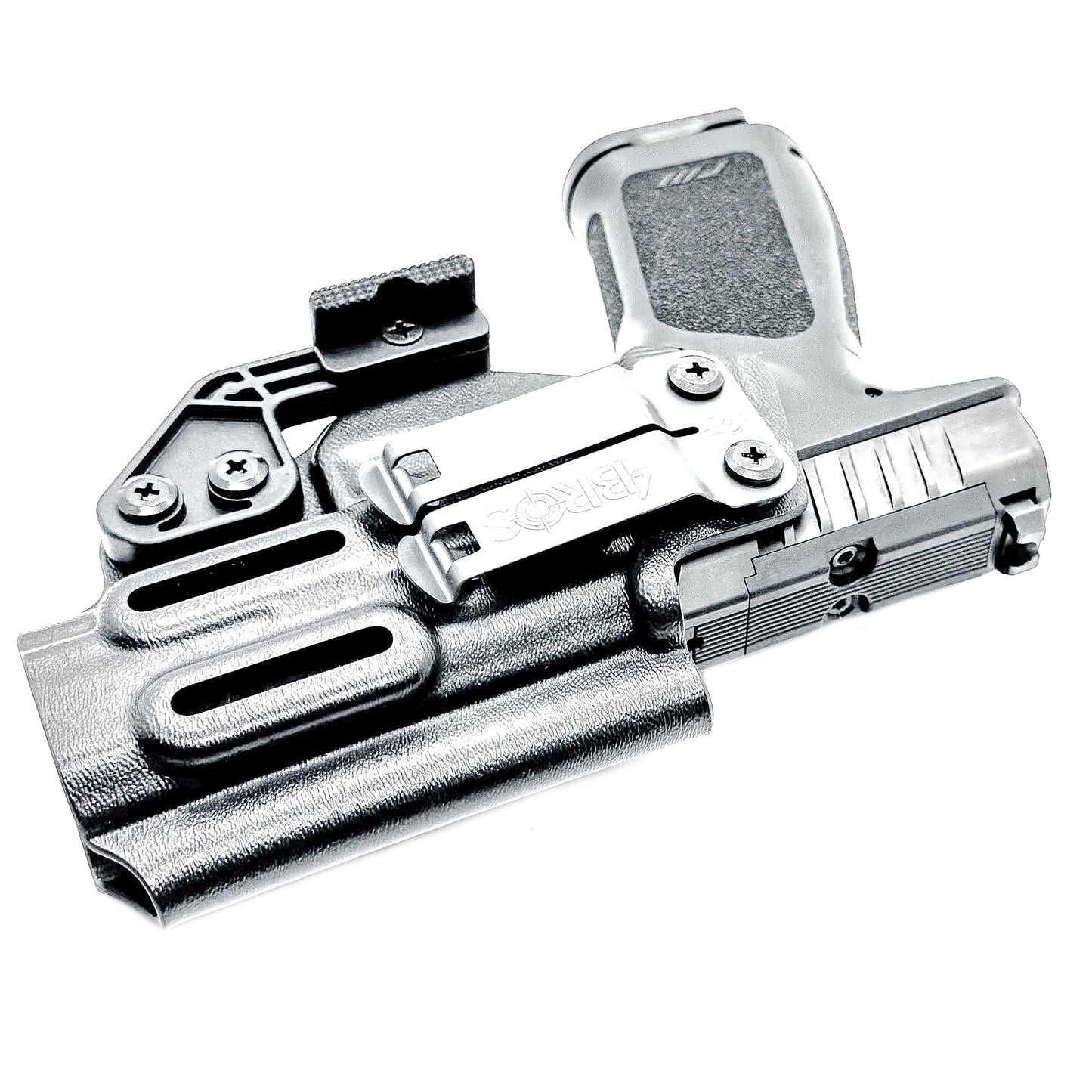 Precision-fit IWB inside the waistband holster for the Rost Martin RM1C from Four Brothers. Slim, secure, and adjustable for optimal comfort and concealment.