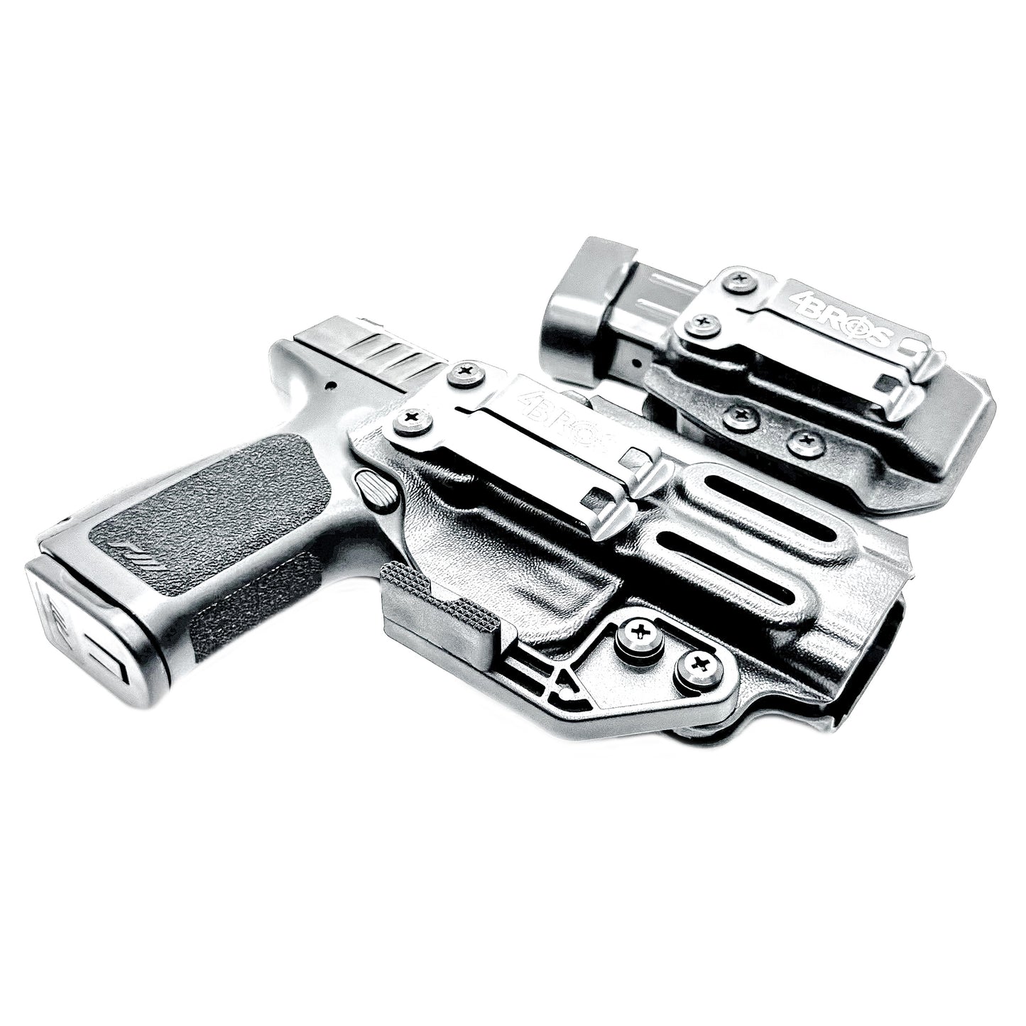 IWB holster combo for Rost Martin RM1C and Rost Martin 9MM mags. Includes mag carrier, Modwing, and Monoblock clips. Ships fast from the USA.