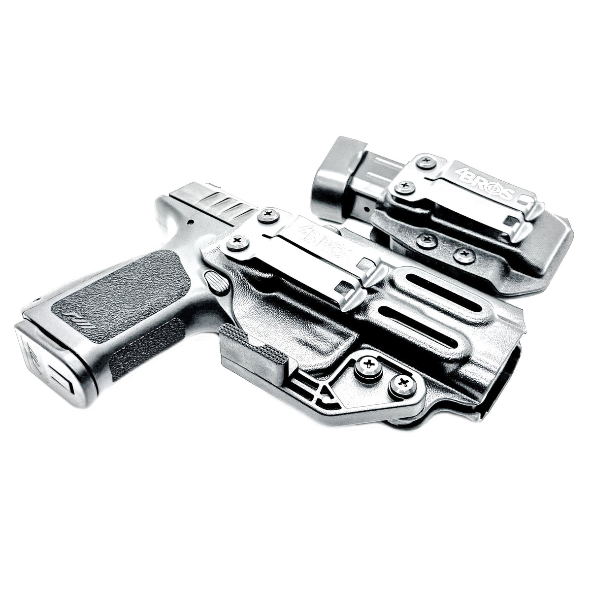 IWB holster combo for Rost Martin RM1C and Rost Martin 9MM mags. Includes mag carrier, Modwing, and Monoblock clips. Ships fast from the USA.