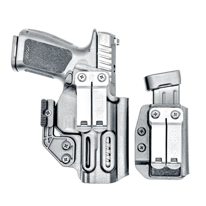 IWB holster combo for Rost Martin RM1C and Rost Martin 9MM mags. Includes mag carrier, Modwing, and Monoblock clips. Ships fast from the USA.