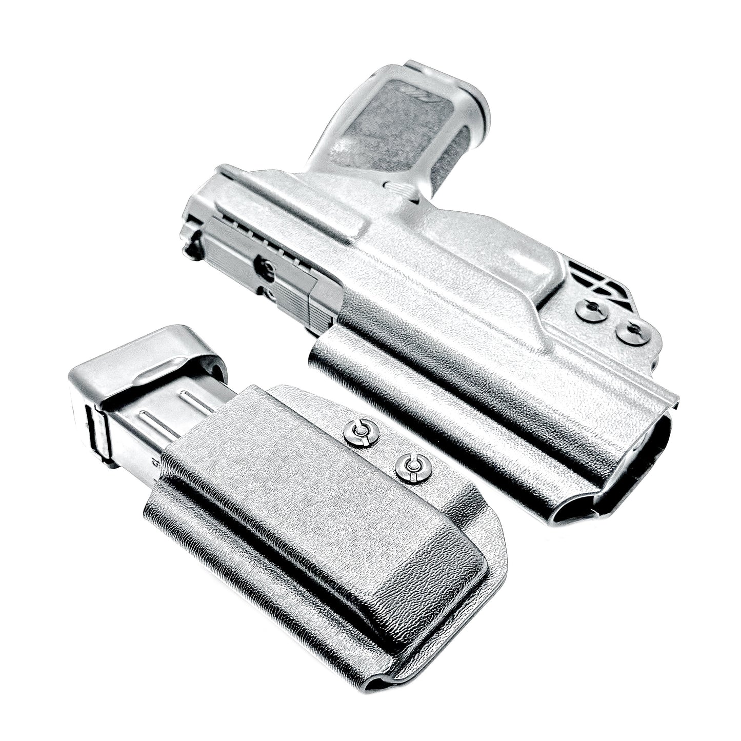 IWB holster combo for Rost Martin RM1C and Rost Martin 9MM mags. Includes mag carrier, Modwing, and Monoblock clips. Ships fast from the USA.