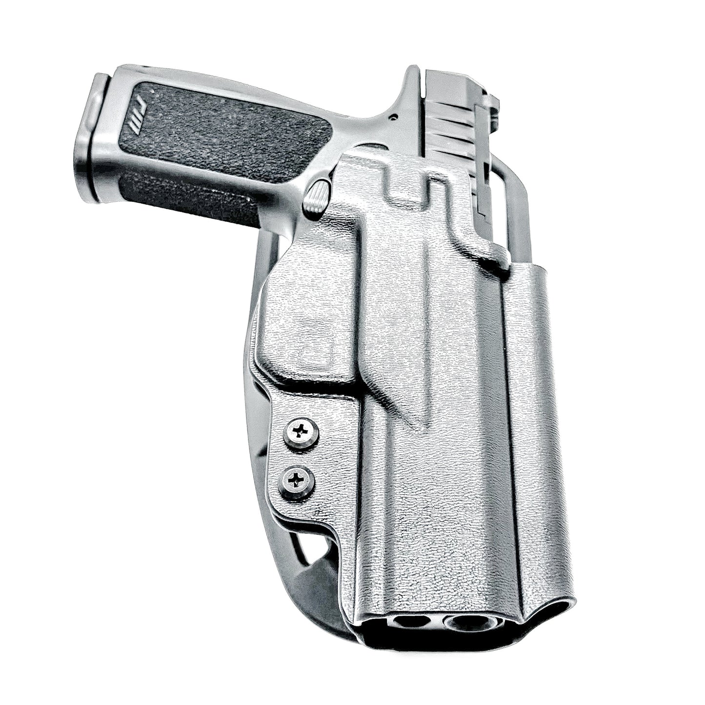 Precision-fit OWB outside the waistband duty & competition holster for the Rost Martin RM1F from Four Brothers. Durable, secure, and made in the USA.