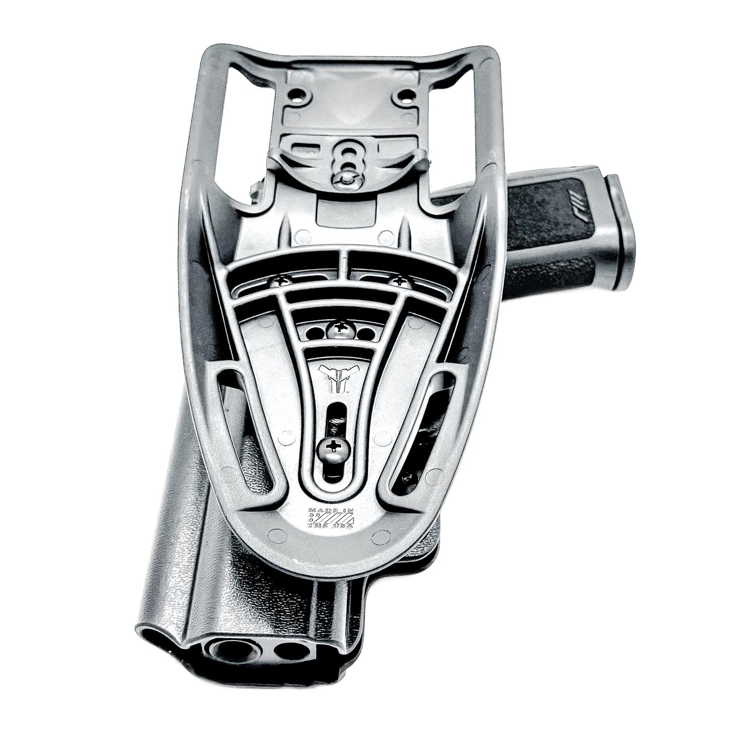 Precision-fit OWB outside the waistband duty & competition holster for the Rost Martin RM1F from Four Brothers. Durable, secure, and made in the USA.