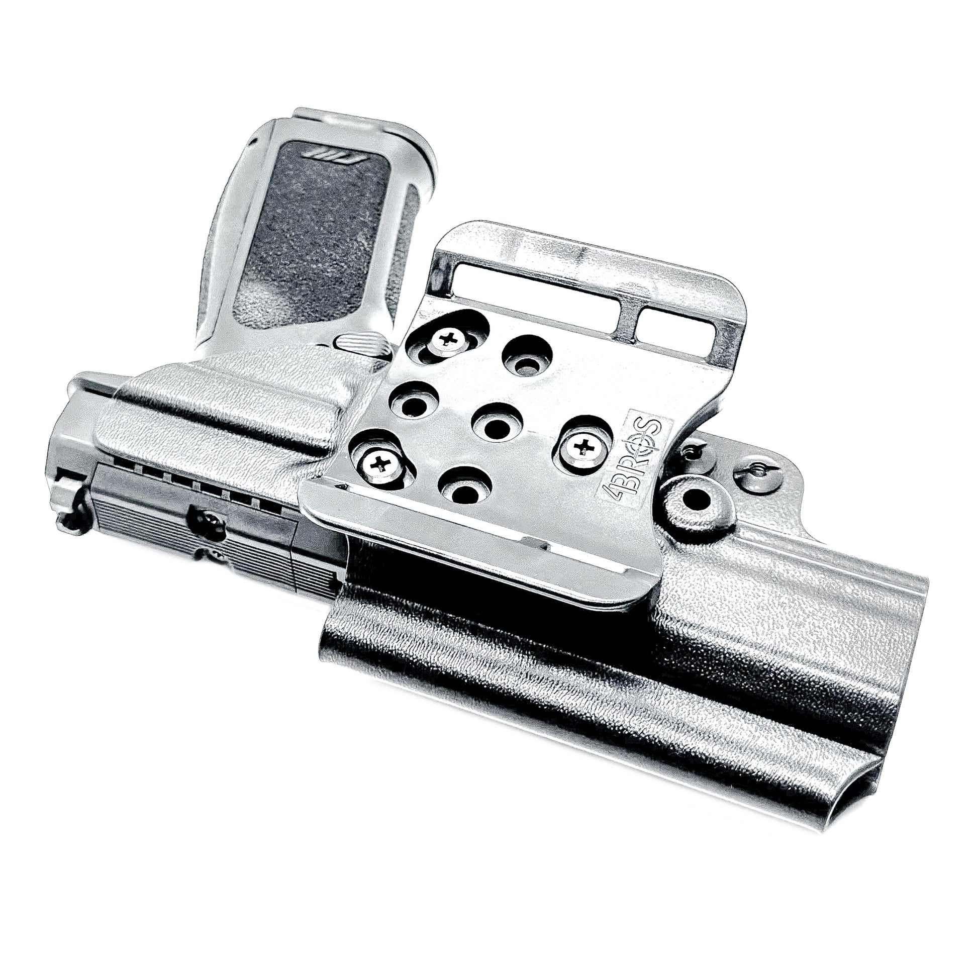 Precision-fit OWB outside the waistband holster for the Rost Martin RM1F from Four Brothers. Durable, secure, and optics-ready with adjustable retention.