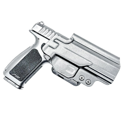 Precision-fit OWB outside the waistband holster for the Rost Martin RM1F from Four Brothers. Durable, secure, and optics-ready with adjustable retention.